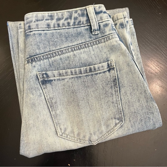 Women's Indigo Rein Wide Leg Jean Size 1 W 24 L 30.5 Light Blue Denim - Picture 1 of 11